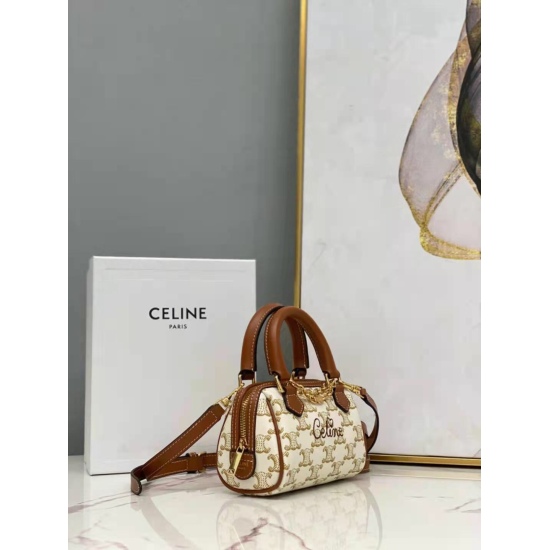 20240315 P710 [CL Home] New Qixi TRIOMRHE Tote Bag, CL195112, Old Flower Series, the real thing is really quiet and lovely~Arc de Triomphe printing matching chain ⛓         Decorating, unexpectedly beautiful long shoulder belt, single shoulder, cross body