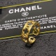 2023.07.23 Small Fragrance Chanel Letter Double C Medium antique gold hollowed out design ring! I can't help but praise it when I wear it, with a minimalist design that is super exquisite and shows off white hands. I really love it! It can also be stacked