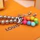 2023.07.11  New Rainbow Splice Beaded Bracelet with High Beauty and Fashion Trend New Titanium Steel Adjustable ins
