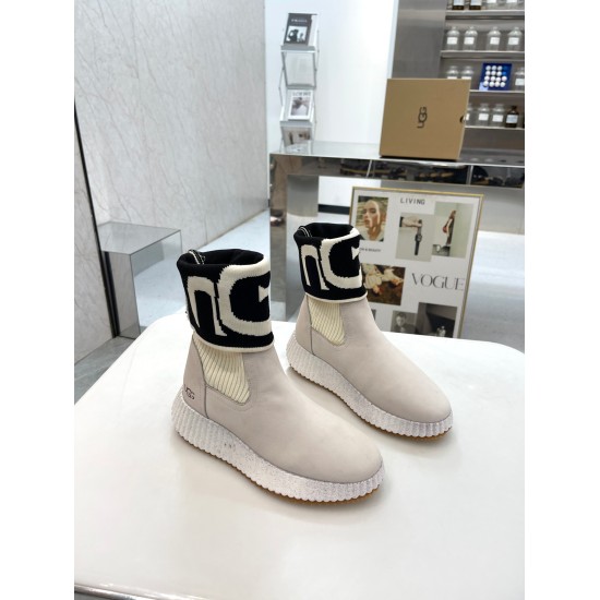 twenty million two hundred and thirty thousand nine hundred and twenty-three ❄️❄️ P280 UGG New Upgraded Little Martin Unique Wool Thermal Design Upper Made of Premium Australian Top Layer Frosted Cowhide+Real Wool Inner Lining Shoe Heel Fashion Versatile 