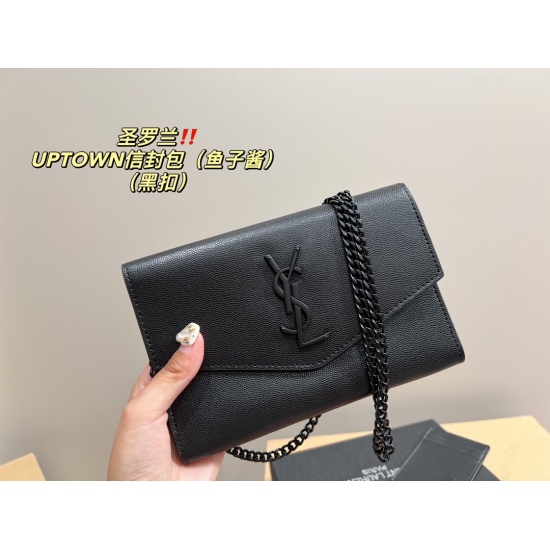 2023.10.18 P200 box matching ⚠️ Size 19.12 Saint Laurent YSL Envelope Bag UPTOWN Chain Bag (Crocodile Pattern) Chain Bag really favors Saint Laurent, it is very feminine, durable and not outdated. The texture of caviar is not inferior to CHANEL at all! Th