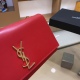 Special offer on October 18, 2023: 155 cowhide in a box ♥️ SAINT LAURENT ysl (Saint Laurent) Wang Ziwen, Zheng Xiuwen, and the same sunset bag are made with high-quality customized authentic vacuum electroplated silver, hardware, leather, metal, and other