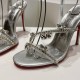20240414 Top Edition P310 Christian Louboutin/Lu Plating | 2024s CL Red Sole Shoes JUST QUEEN Spring Women's Crystal High Heel Sandals, Classic High Heel Muller Shoes, Exquisite and Elegant Design, Narrow Heel Provides Comfortable Support for the Feet, Im