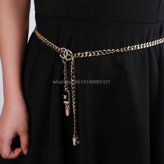 2023.07.23 Xiaoxiang Chanel New Waist Chain Necklace Sweater Chain ✨ Every detail is meticulously crafted, and this design is very beautiful. This is truly super beautiful, super immortal, and exquisite. It's a must-have for little sisters
