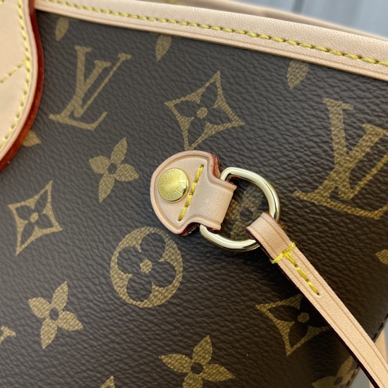 20231125 Internal Price P500 Top Original Order [Exclusive Background] M41178 Old Flower Rose Red [Taiwan Goods] All Steel Hardware ✅ Classic shopping bag 31cm LV Louis Vuitton's new Neverfull reinterprets the classic handbag and explores the exquisite de