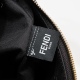 2024/03/07 770 model 2340 vintage size 29FEND1praphy underarm bag, featuring a crescent shaped design, adorned with the classic metal logo [FEND1] at the bottom of the bag. The outline of the bag is very close to the body's lines, and when carried under t