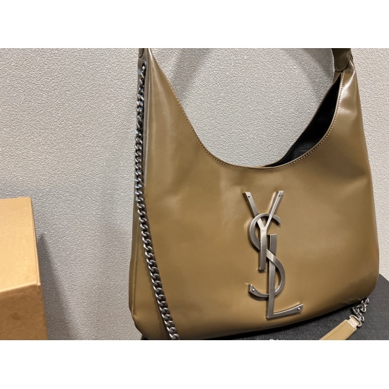 10.14 Size 39.23 Saint Laurent armpit tote bag can be sweet or salty