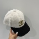 2022 autumn and winter new baseball caps, color-blocked lambskin hats