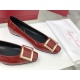 2023.04.26 Classic square buckle patent leather flat sole single shoe